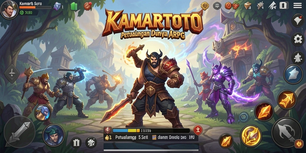 Tampilan menarik dari gameplay dalam <strong>KAMARTOTO</strong> dengan pertempuran seru.