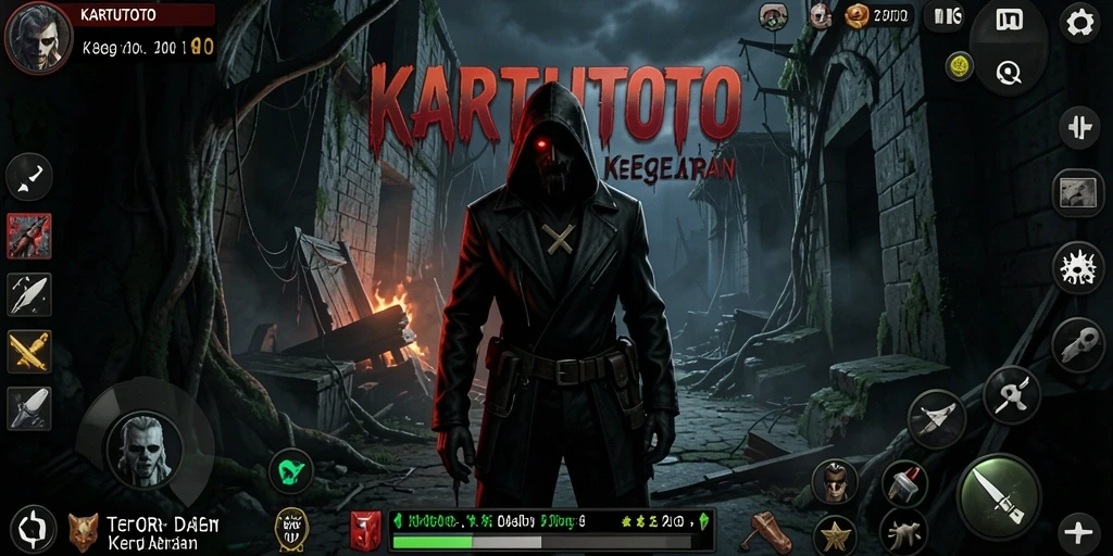 Screenshot menampilkan adegan mencekam dari gameplay KARTUTOTO.