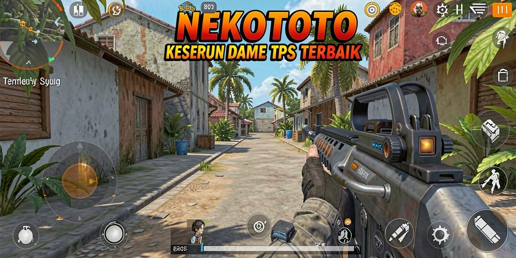 Gameplay menarik NEKOTOTO dengan aksi tembak-tembakan yang intens.