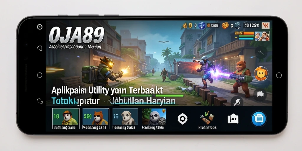 Tampilan utama OJA89 dengan fitur-fitur Utility yang lengkap.