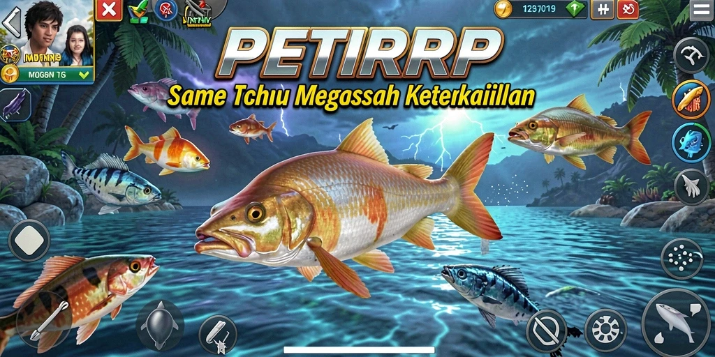 Screenshot menunjukkan aksi seru dalam game Tembak Ikan.