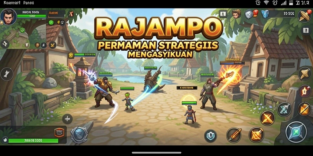 Tampilan aksi memukau dari gameplay RAJAMPO.