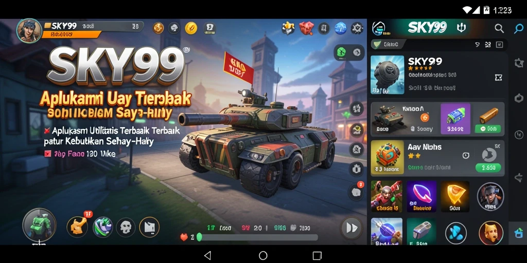 Tampilan utama SKY99 dengan fitur pengingat dan manajemen tugas.